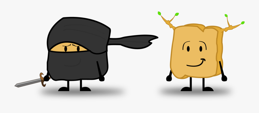 Ninja Woody And Brave Woody By F T Bing Lin - Bfdi Ninja Woody, Transparent Clipart