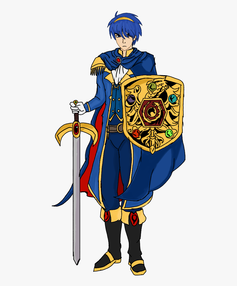 Aesthetic Marth Fire Emblem, Transparent Clipart