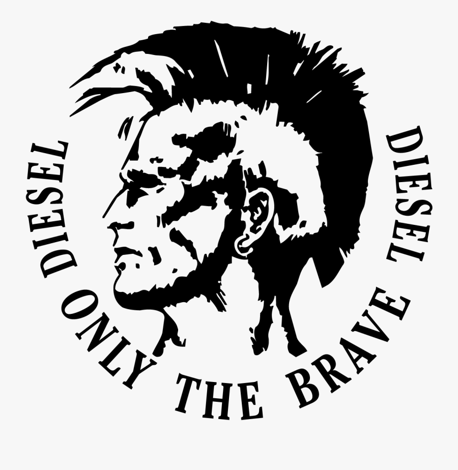 Diesel Only The Brave Logo Vector - Diesel Logo, Transparent Clipart