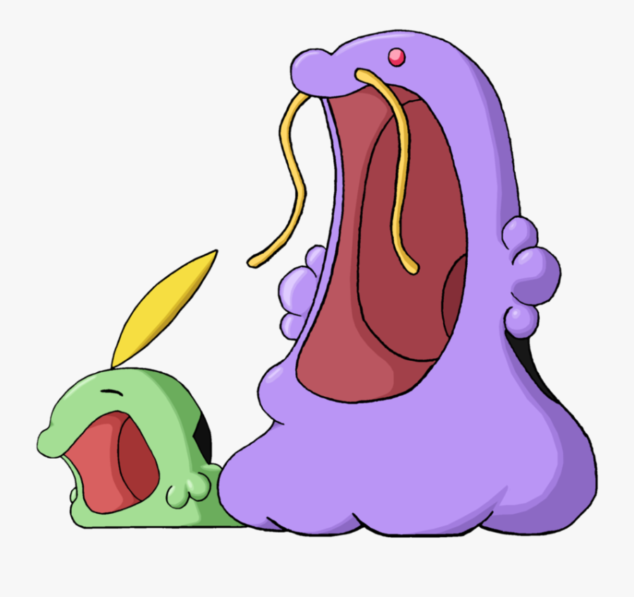 #316 Gulpin And #317 Swalot By Theaggravatedartist - Pokemon Swalot Mouth Open, Transparent Clipart