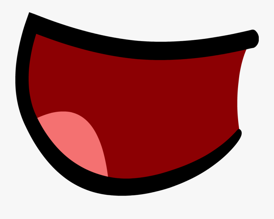 Open Mouth Going Into O Mouth Happy - Transparent Bfdi Mouth, Transparent Clipart