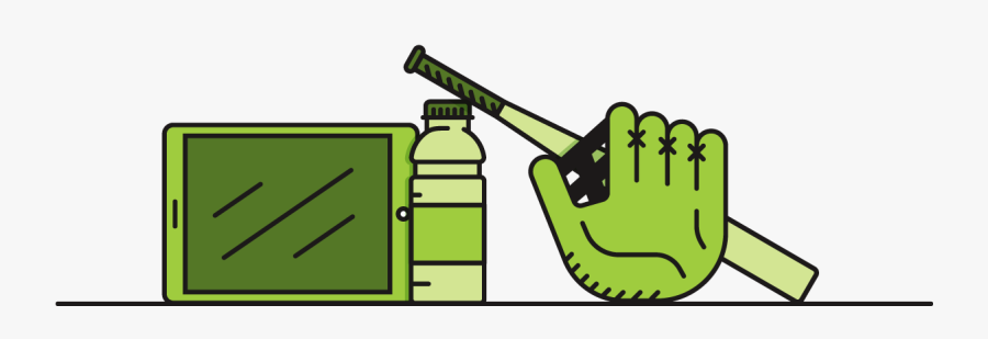 Softball Bat Clip Art, Transparent Clipart