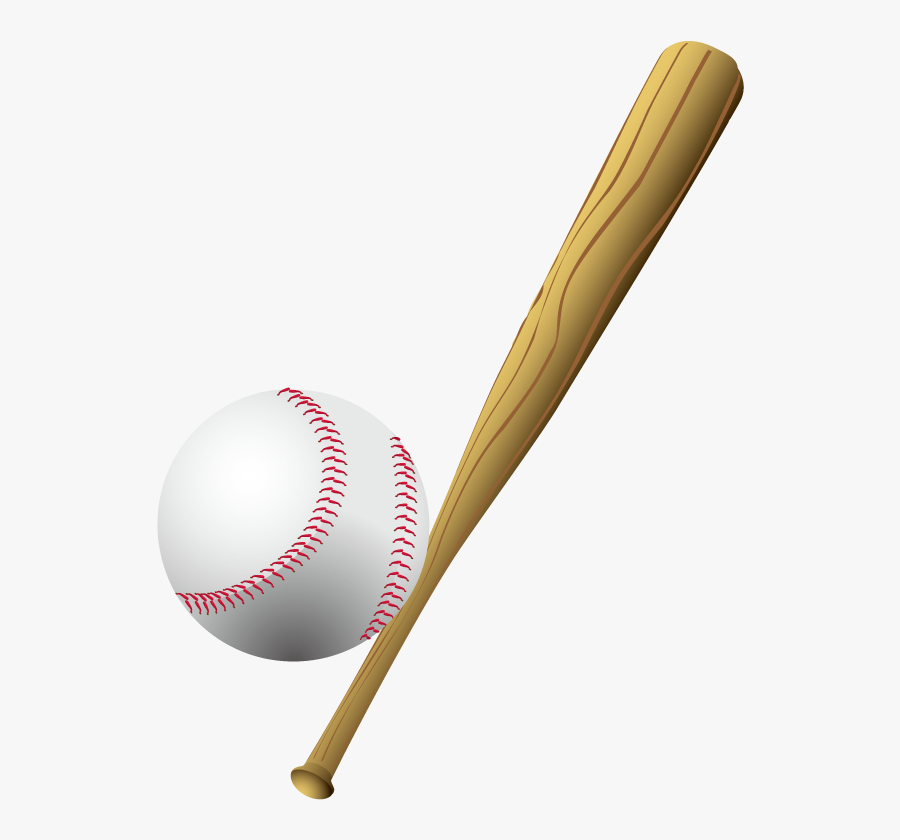 Baseball Bat Bat And Ball Games - Baseball Bat And Ball Png, Transparent Clipart