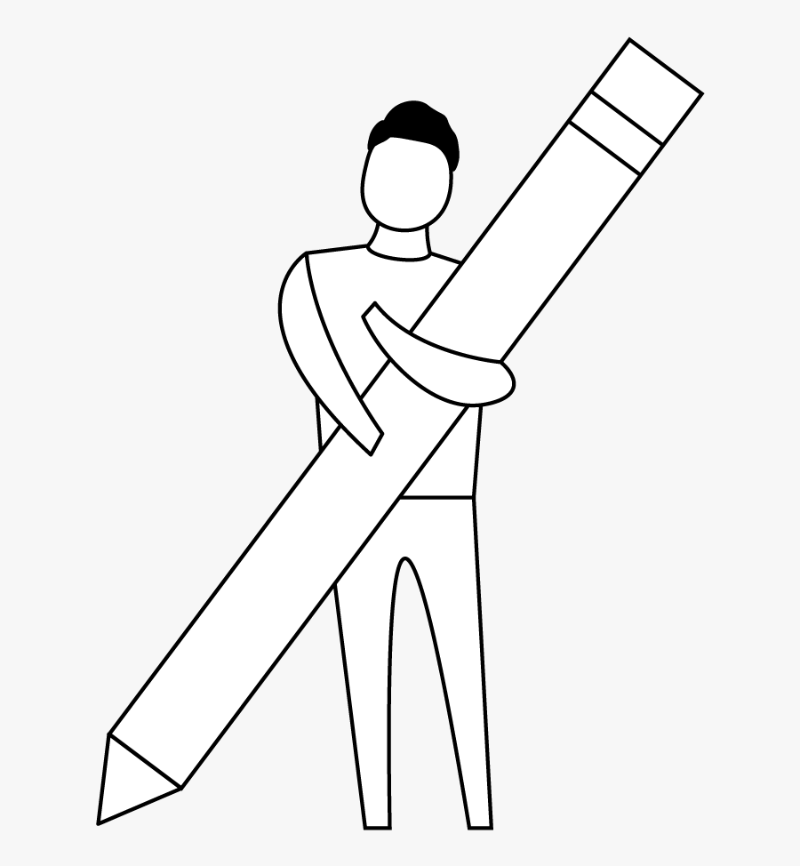 First Iteration Of My Self-illustration - Illustration, Transparent Clipart