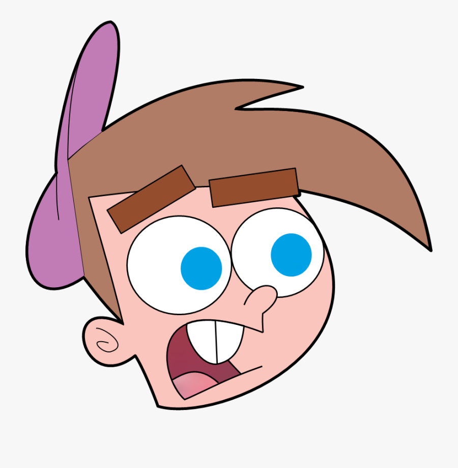 Timmy Turner"s Head Mouth Open By Jtgp-chromrea - Timmy Turner Head Png, Transparent Clipart