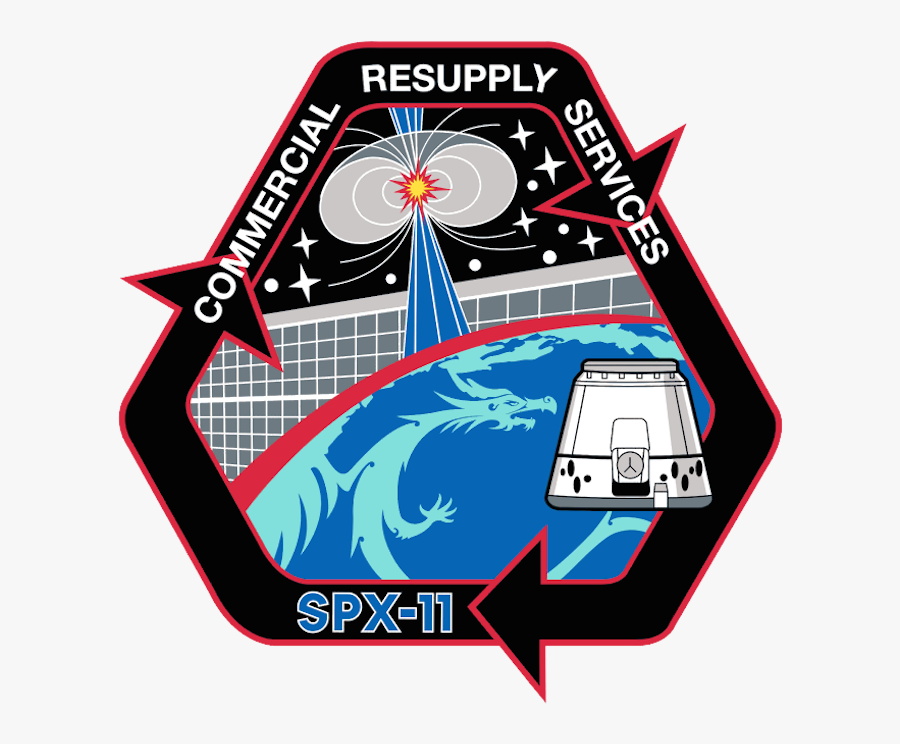 Space X Mission Stickers, Transparent Clipart