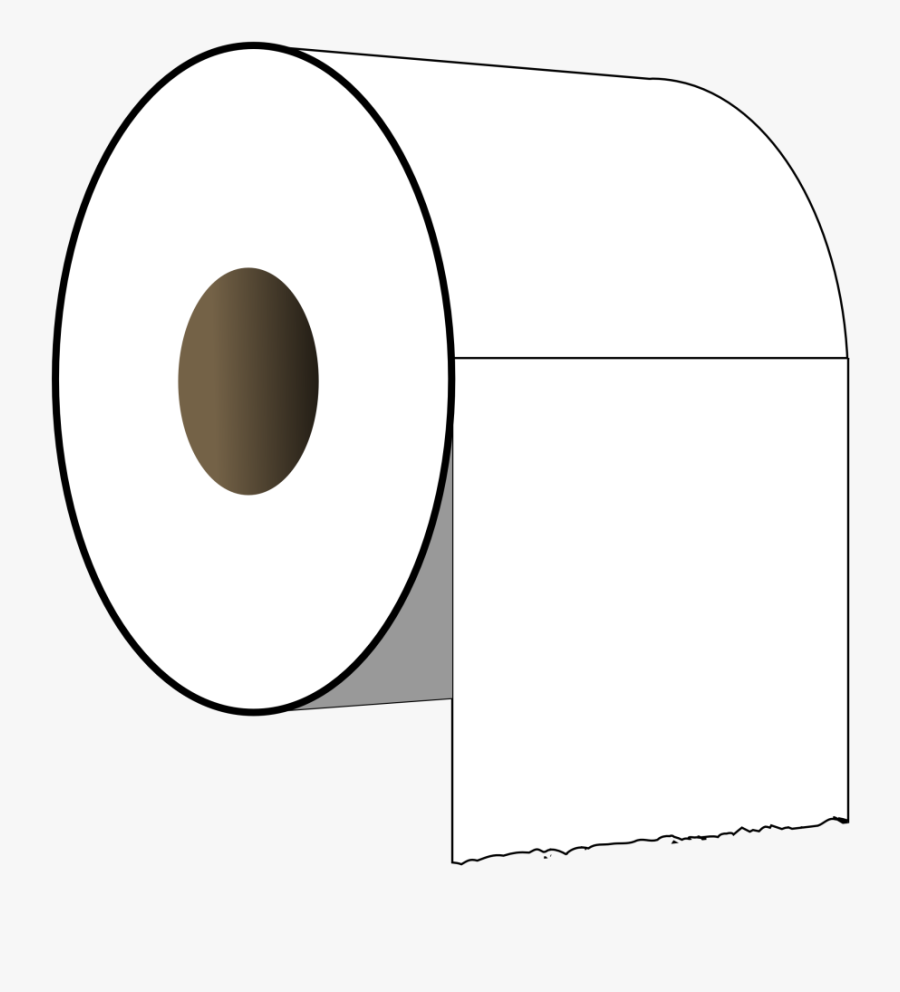 Clipart Of Roll, Toilet And Commode - Circle, Transparent Clipart