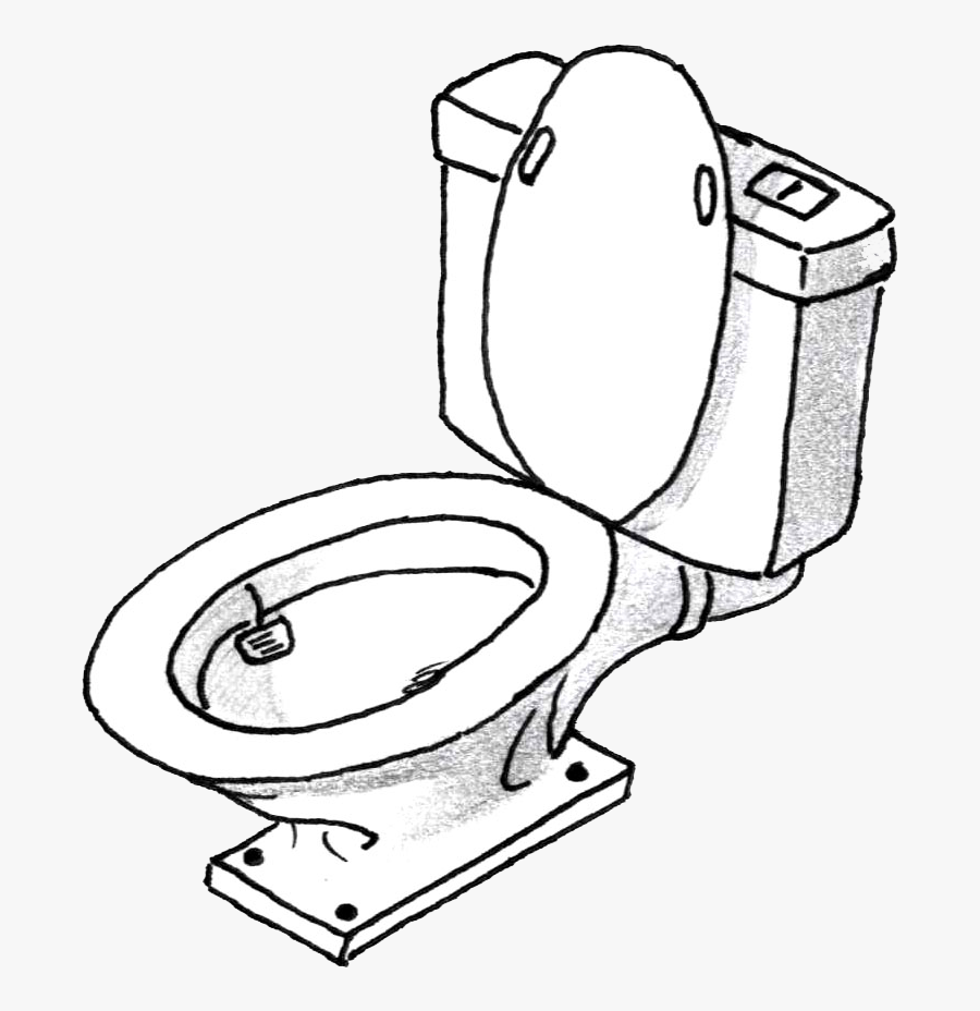 Snorkel Drawing Toilet - Cartoon, Transparent Clipart