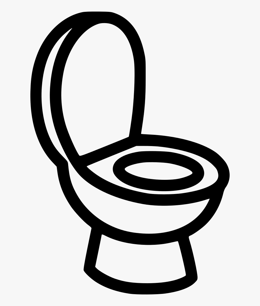Toilet Pan - Toilet Drawn, Transparent Clipart