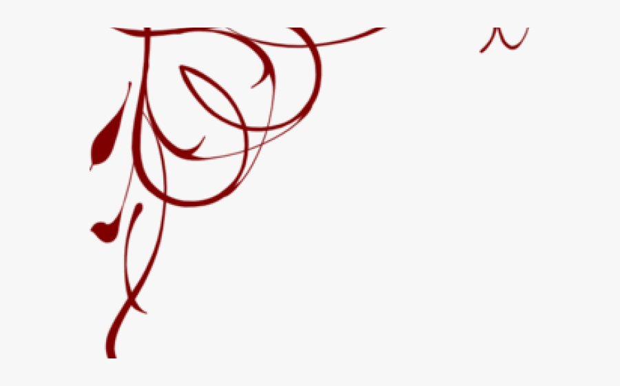 Graphic Royalty Free Download Curly Clipart String - Free Red And Black Borders, Transparent Clipart
