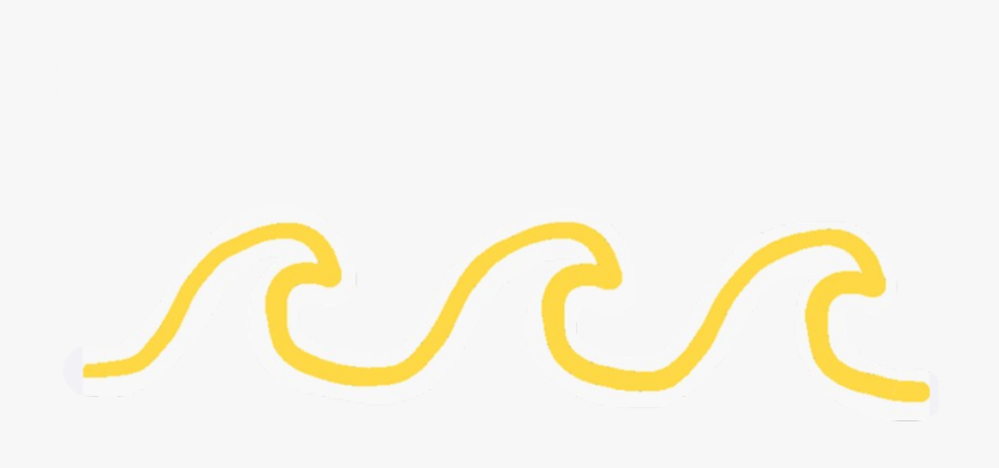 #wave #yellow #yellowaesthetic #beach #beachaesthetic, Transparent Clipart