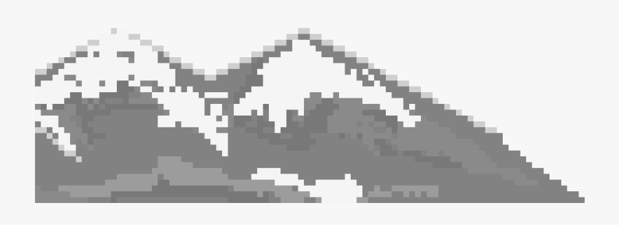 Clip Art Mountain Pixel Art - Mountains Pixel Art Png, Transparent Clipart