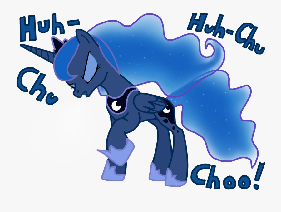 Cho Choe Derpy Hooves Princess Luna Pony Blue Mammal - My Little Pony Sneeze, Transparent Clipart