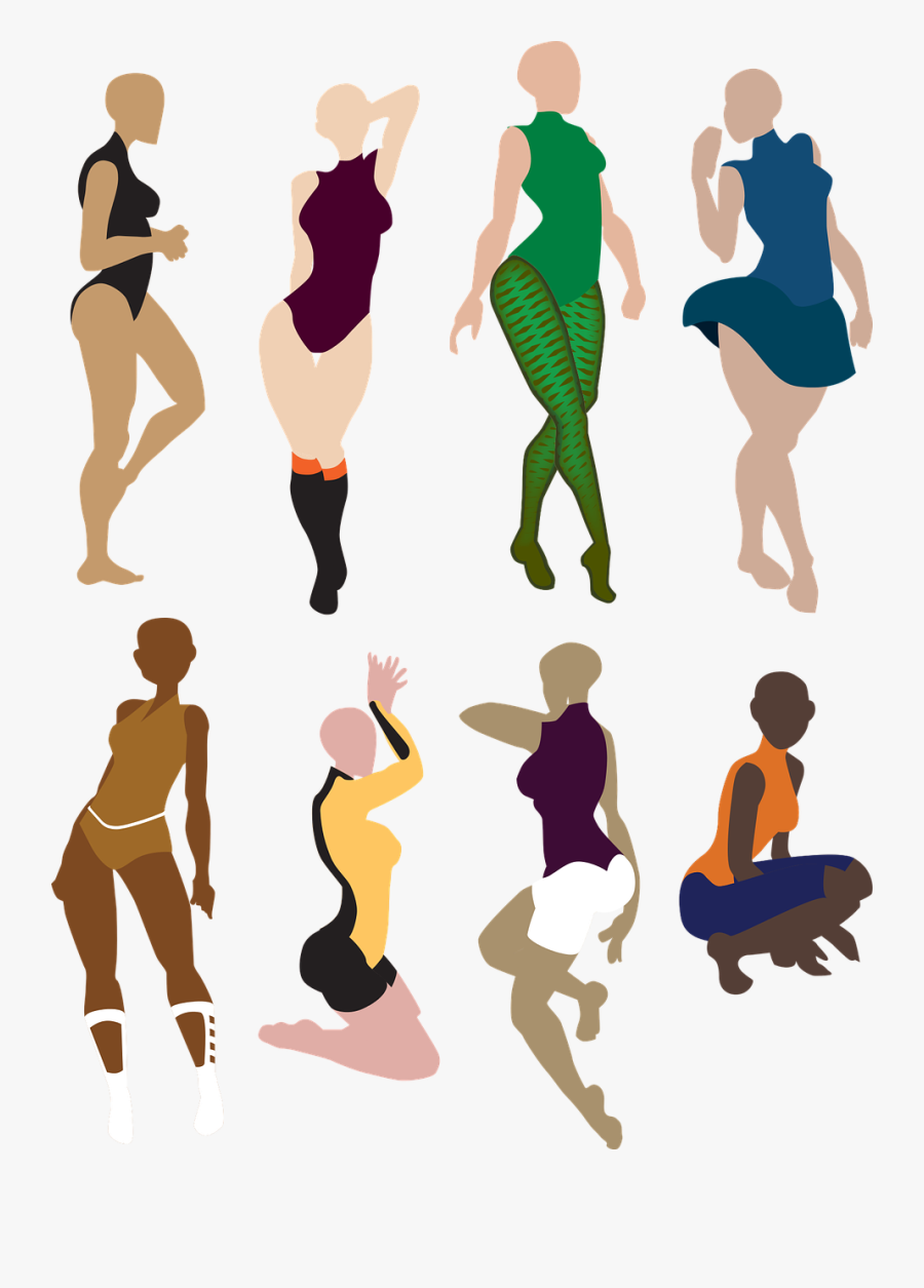 Black Female White Female Black Woman Free Picture, Transparent Clipart