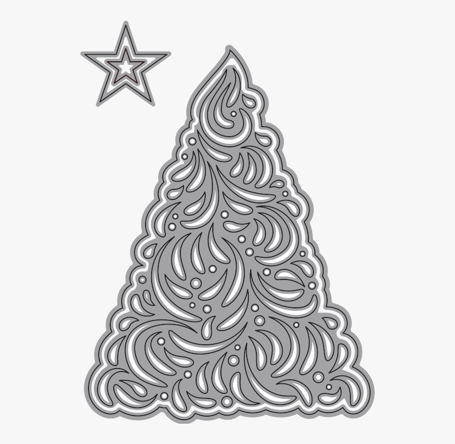 Elegant Christmas Tree - Christmas Tree, Transparent Clipart
