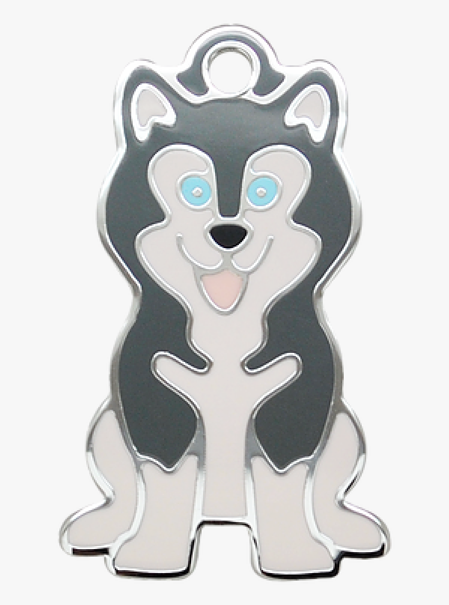 Husky Dog Tags, Transparent Clipart