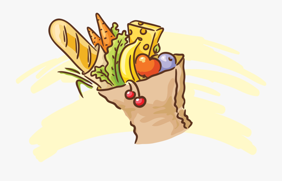 Big Bag Of Food, Transparent Clipart