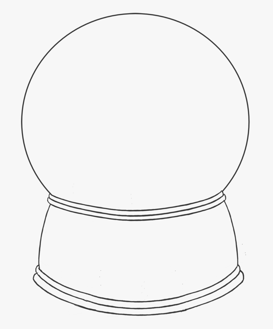 Snowglobe Drawing Amazing - Line Art, Transparent Clipart