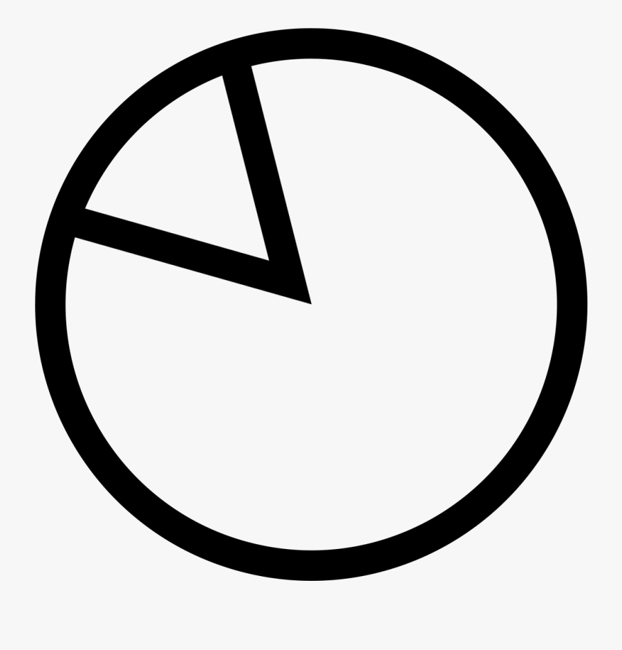 Pie Chart Icon - Mitad De Naranja Vector, Transparent Clipart