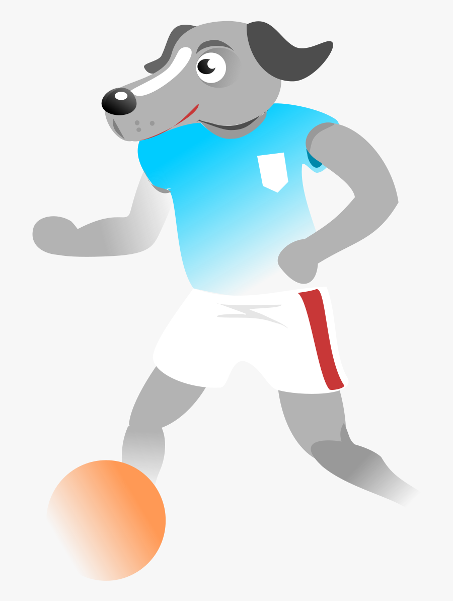 Dog Football Hound Free Picture - Dog Soccer Png, Transparent Clipart