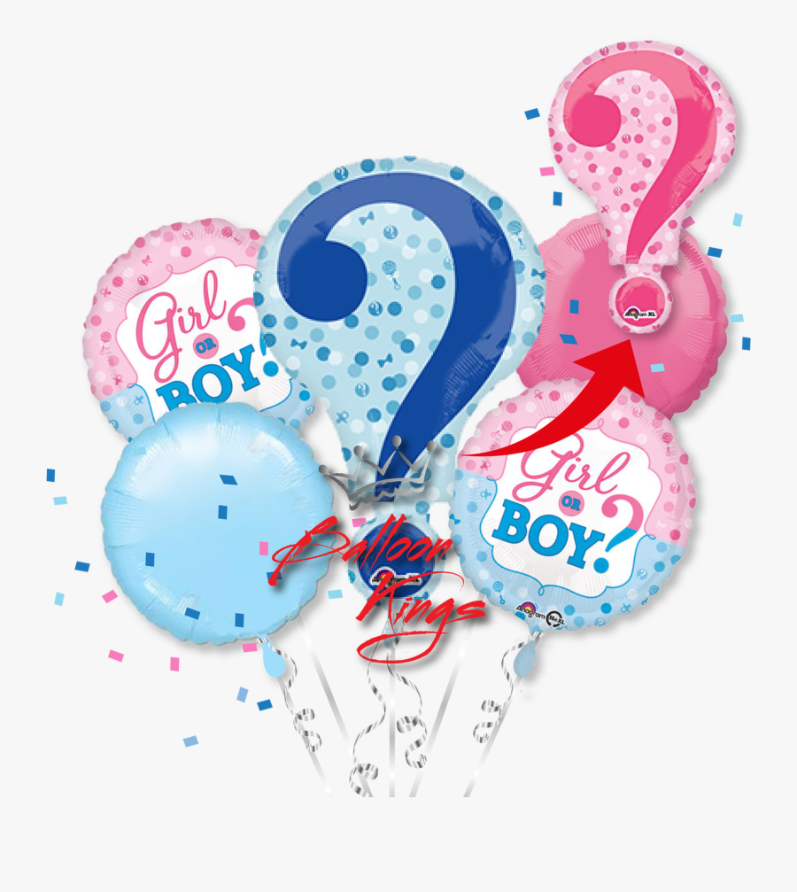 Gender Reveal Bouquet, Transparent Clipart