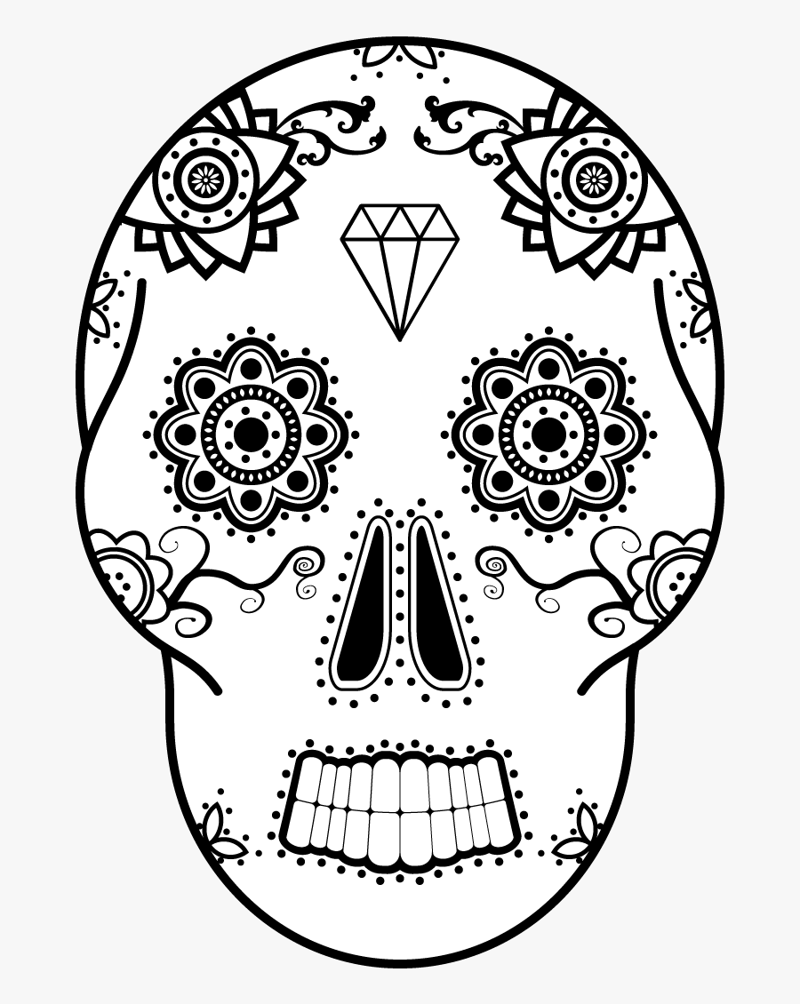 Skull, Transparent Clipart