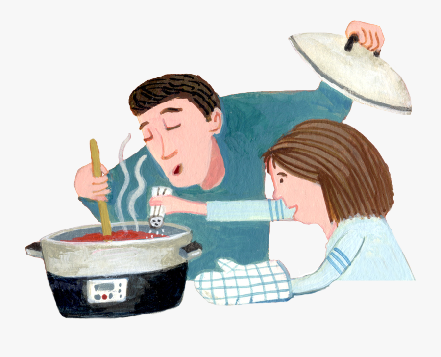 Transparent Stirring Clipart - Person Stirring A Pot, Transparent Clipart