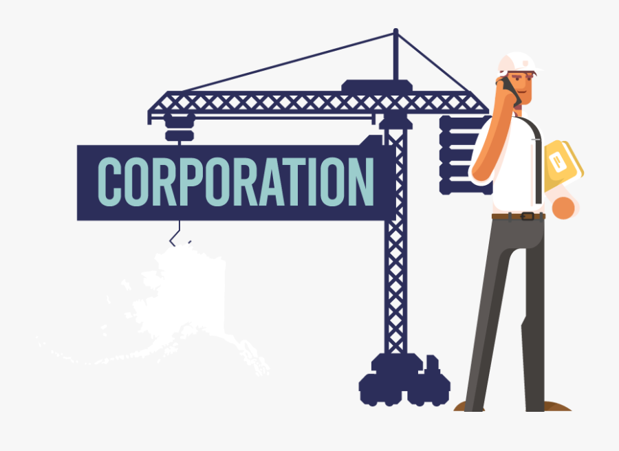 Image Of A Man Forming A Corporation In Alaska - Corporation, Transparent Clipart