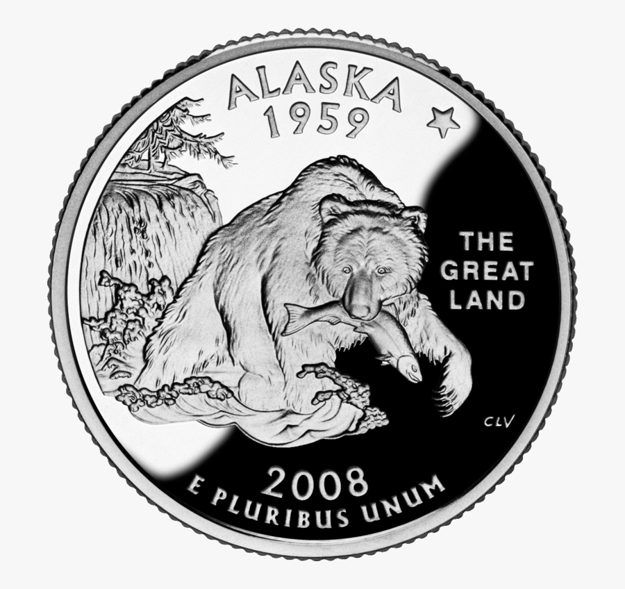 Alaska State Quarter, Transparent Clipart