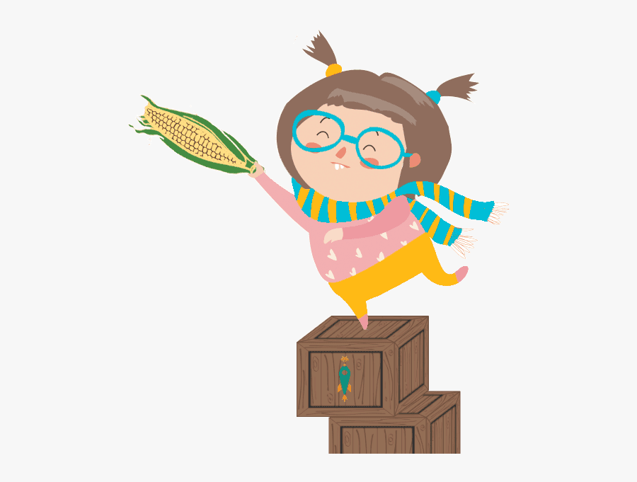 Iria Subida Sobre Las Cajas - Illustration, Transparent Clipart