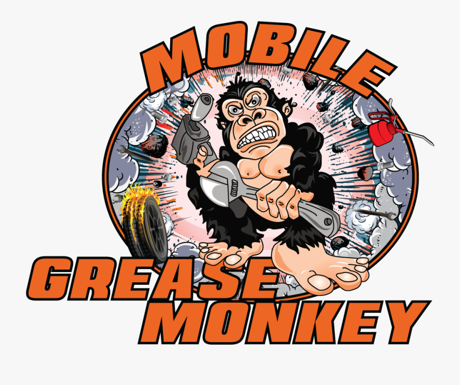 Cartoon Grease Monkey, Transparent Clipart