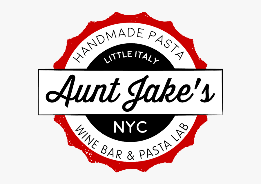 Wine Clip Pasta - Aunt Jake's Logo Png, Transparent Clipart