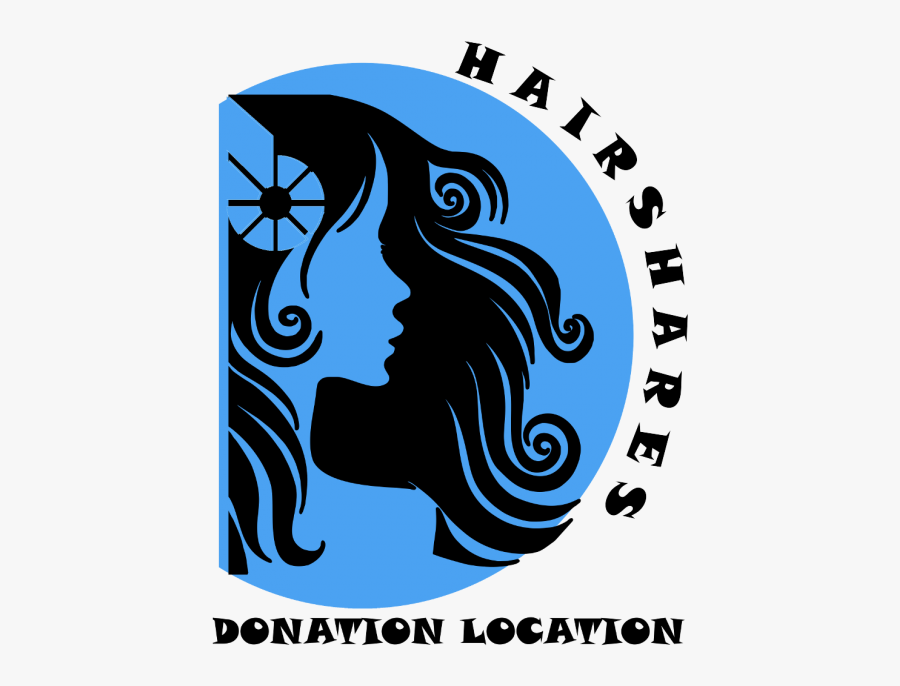 Long Hair Silhouette Girl, Transparent Clipart