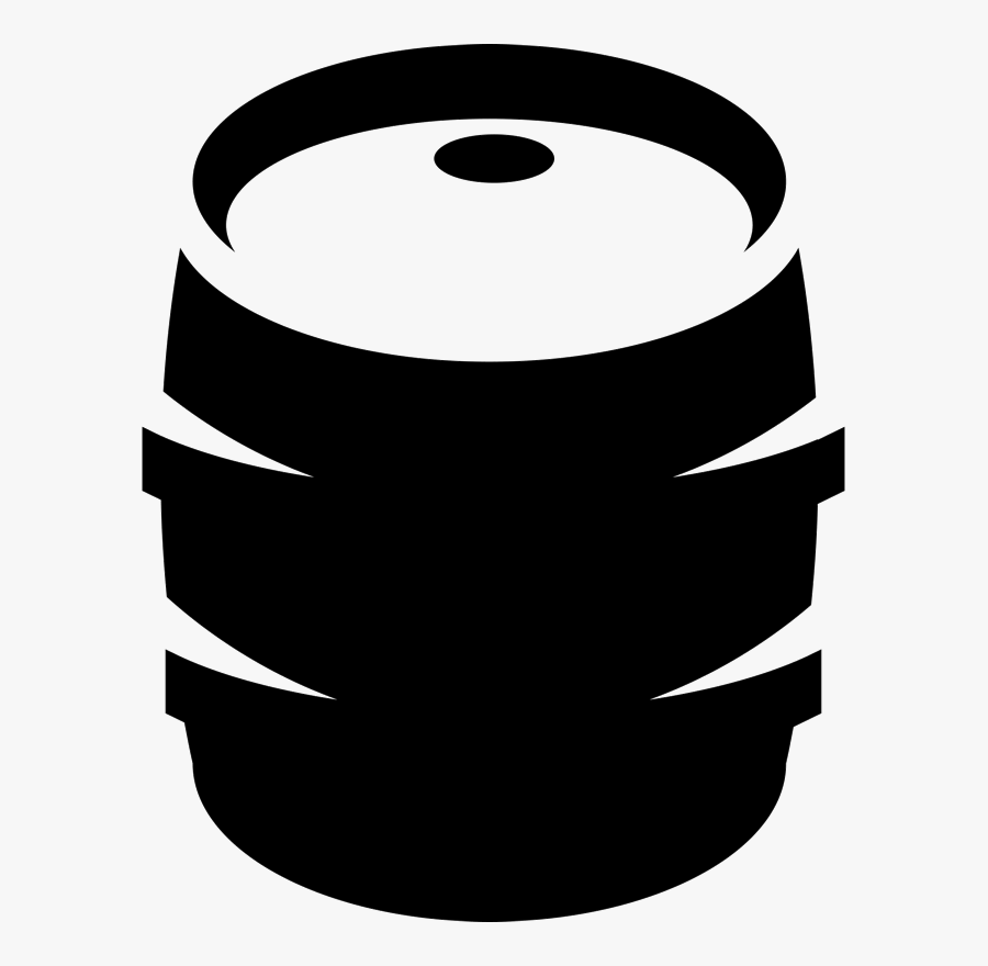 Beer Keg Black Png, Transparent Clipart