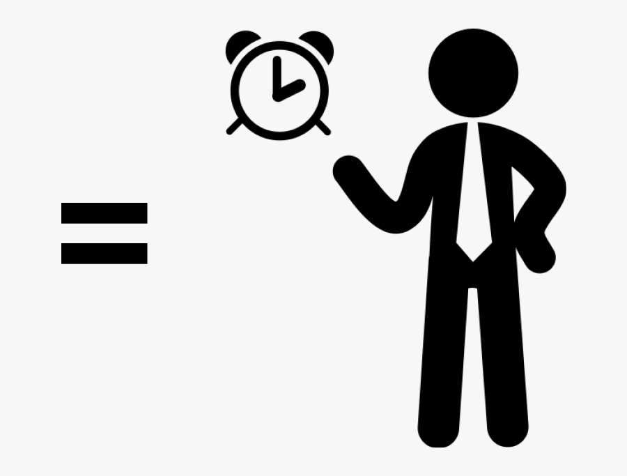 Businessman Time Icon, Transparent Clipart
