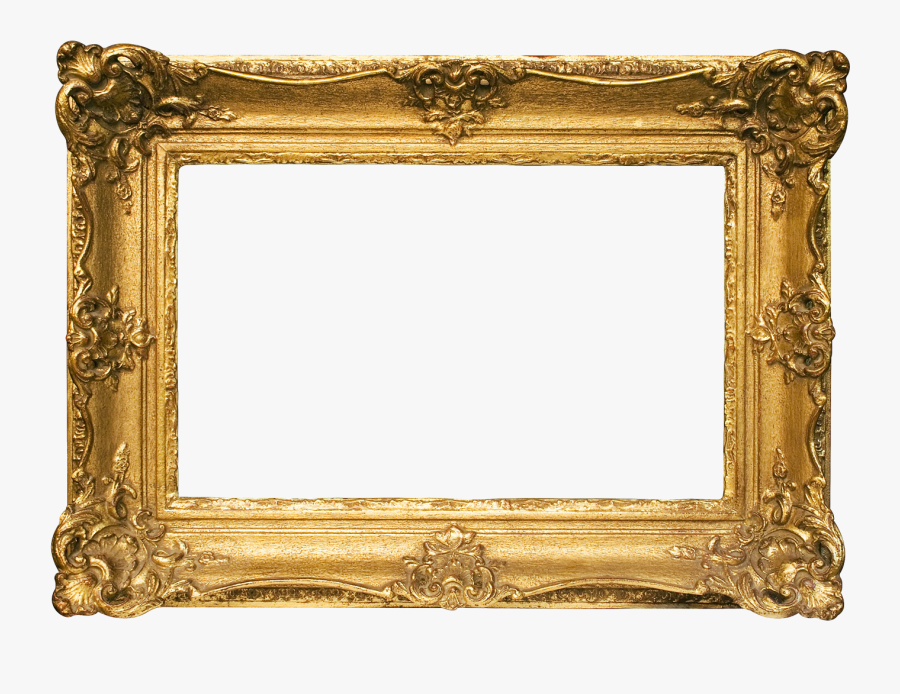 Download Gold Frame Png File - Landscape Picture Frame Transparent, Transparent Clipart