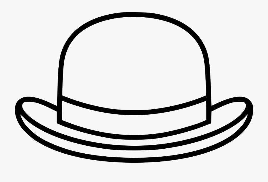 Tophat - Line Art, Transparent Clipart