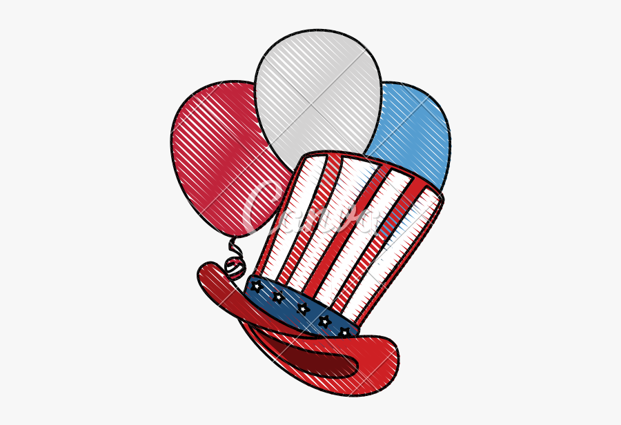 Usa Clipart Top Hat - Illustration, Transparent Clipart