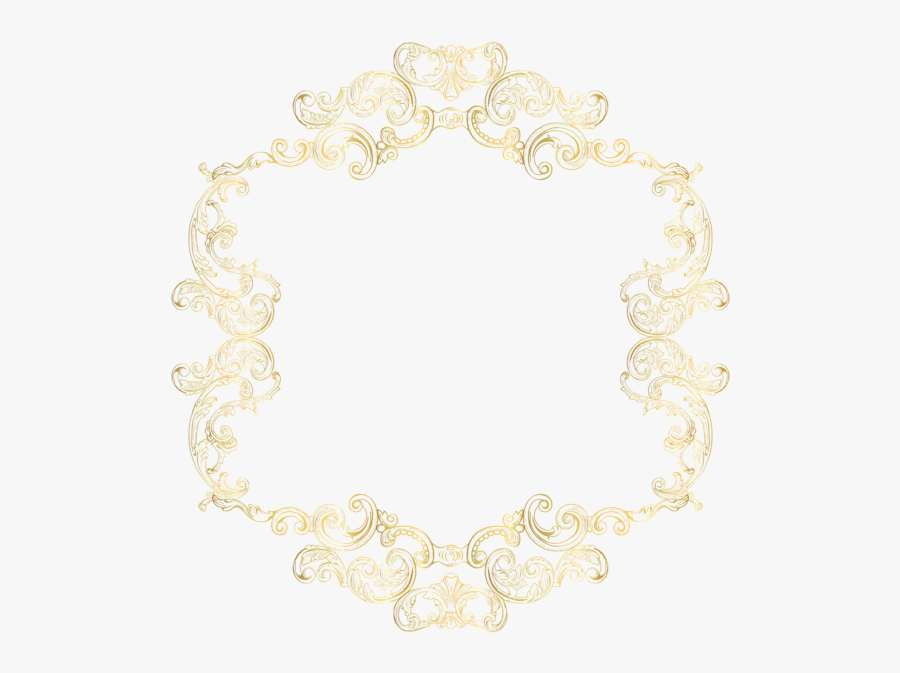 Gold Vintage Border Frame Clip Art Png Image - Gold Vintage Png Frame, Transparent Clipart