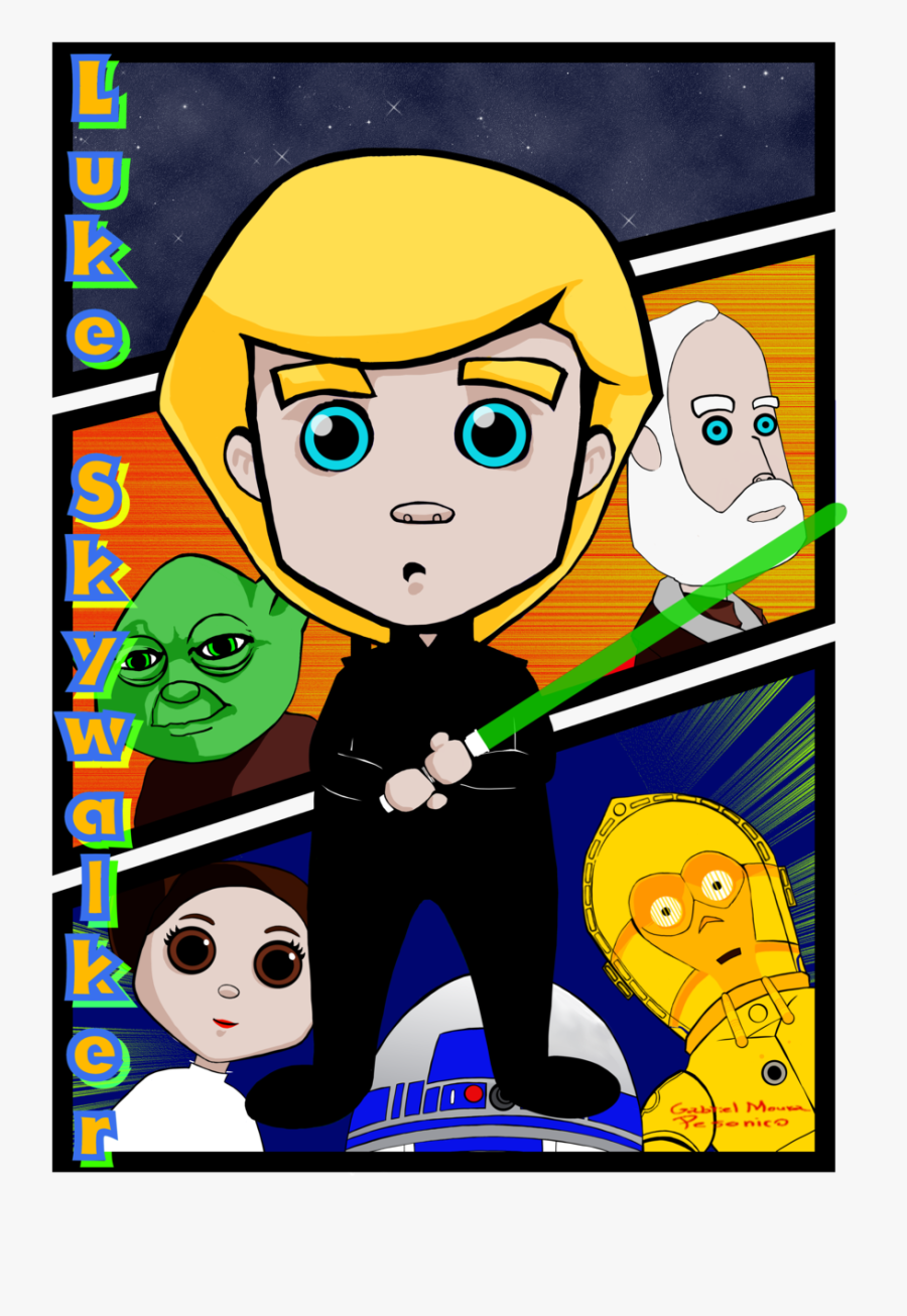 Luke Skywalker - Cartoon , Free Transparent Clipart - ClipartKey