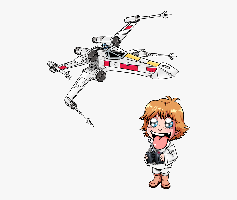 X Wing Caricatura, Transparent Clipart
