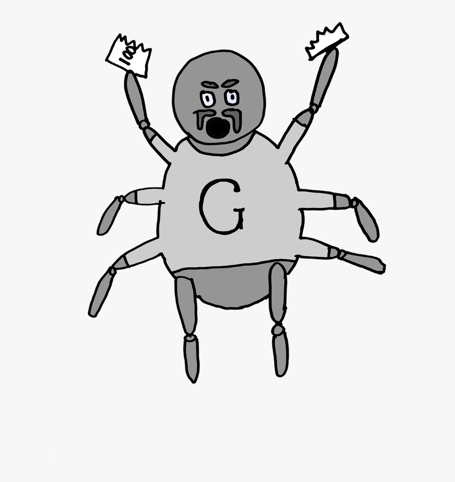 Manspider Refuses To
leave Gustavus No Matter How Many - Cartoon, Transparent Clipart