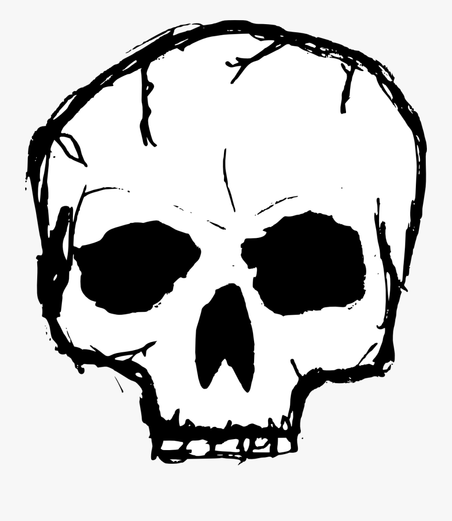 Skull Drawing Png, Transparent Clipart