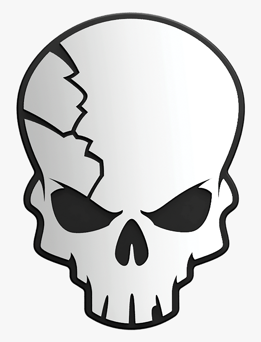 Transparent Cracked Skull Png, Transparent Clipart