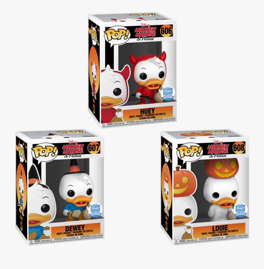 Huey Dewey And Louie Halloween Funko, Transparent Clipart