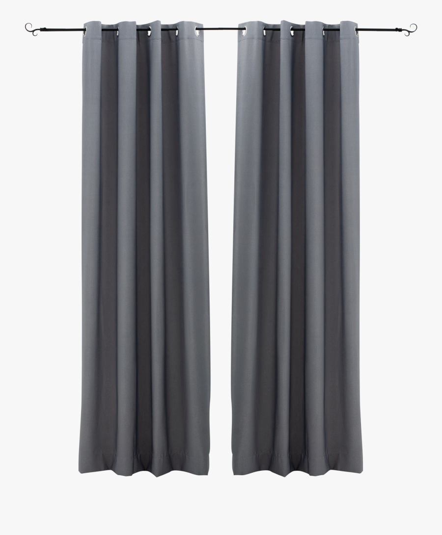Grey Curtains Png, Transparent Clipart