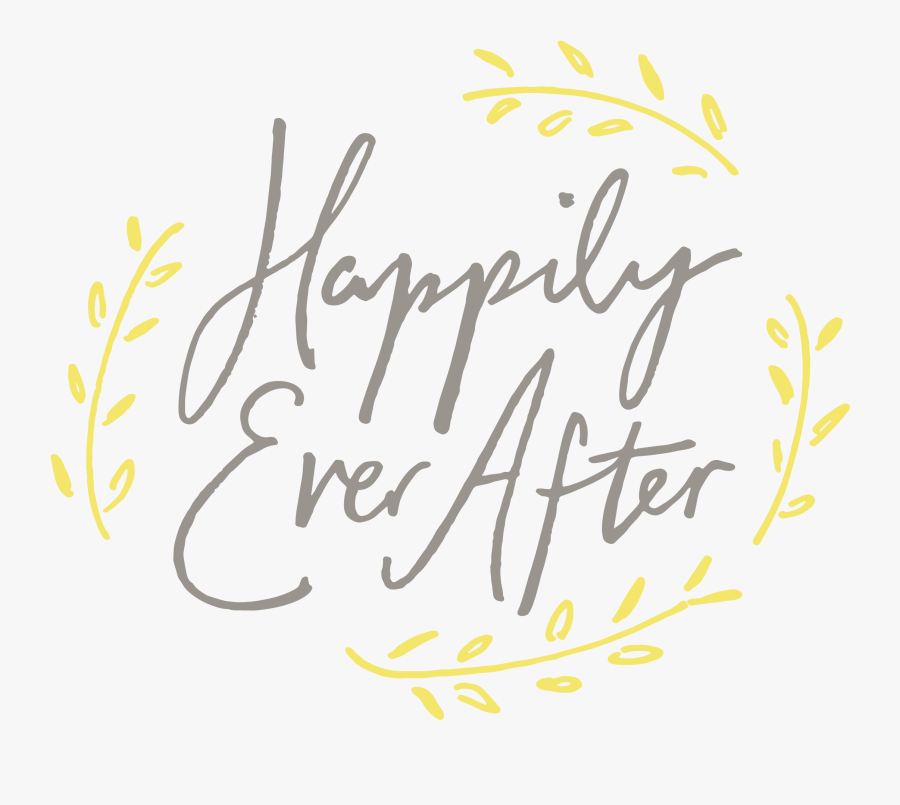 Calligraphy Happy Ever After, Transparent Clipart