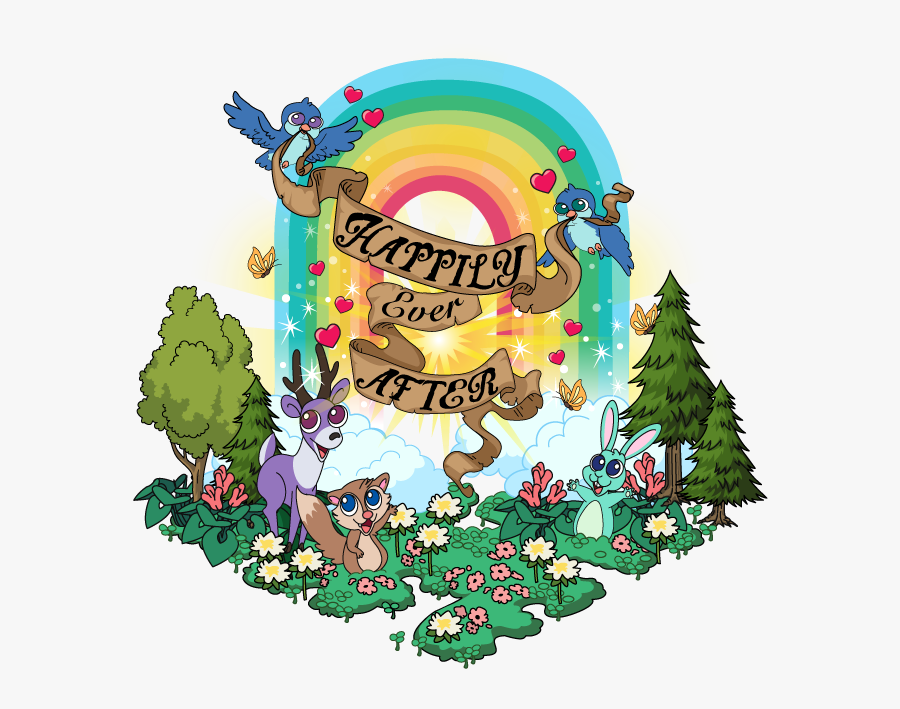 Happily Ever After Rainbow, Transparent Clipart