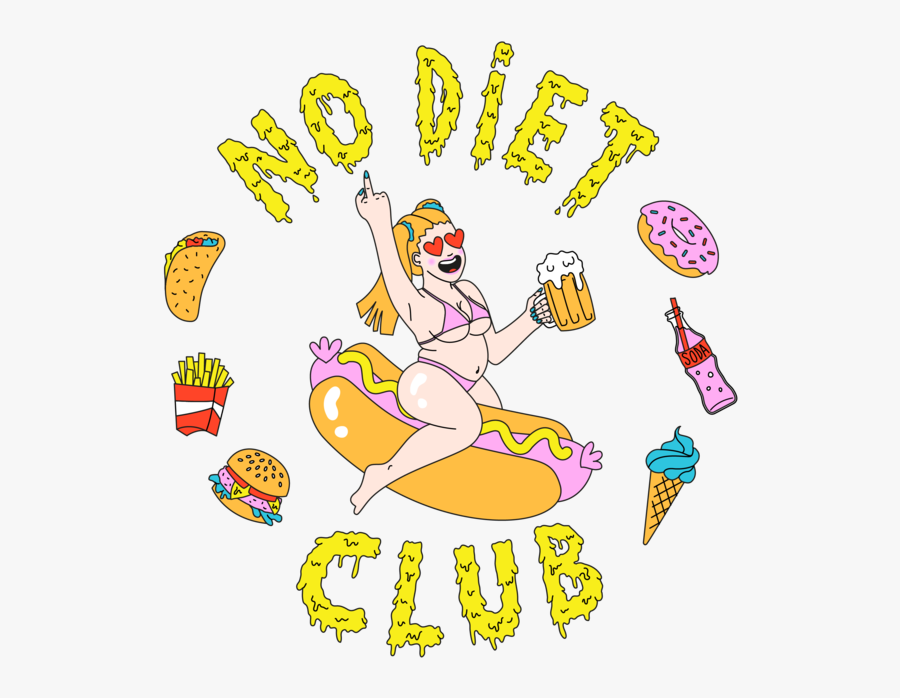 No Diet Club, Transparent Clipart