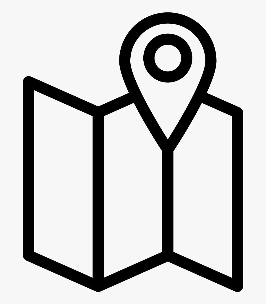 Textbook Clipart Curriculum Map - Map Line Icon, Transparent Clipart